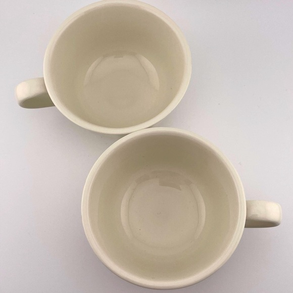Vintage, "Heritage White" Coffee Cups by Pfaltzgraff, Set of 2 - Picture 5 of 7